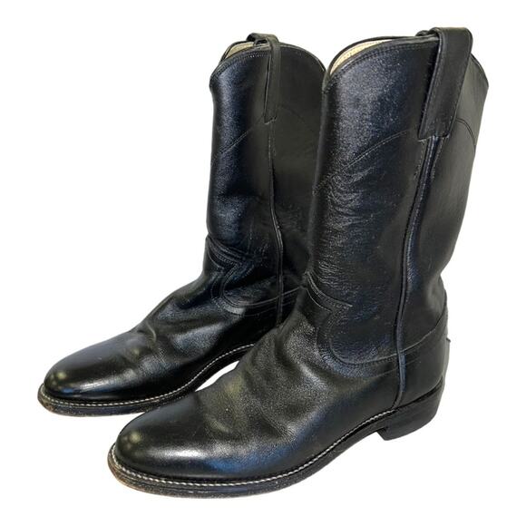 Justin L3703 Ladies Classic Roper Boot w. Black Kipskin Cowhide Foot Roper Toe - Picture 1 of 7